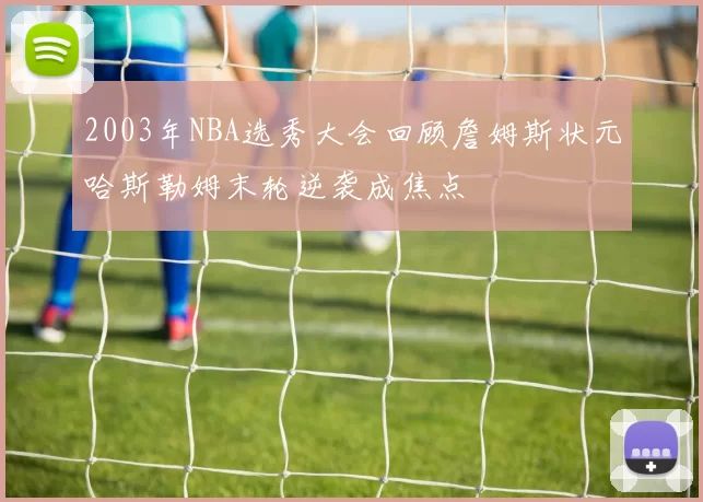 2003年NBA选秀大会回顾詹姆斯状元哈斯勒姆末轮逆袭成焦点